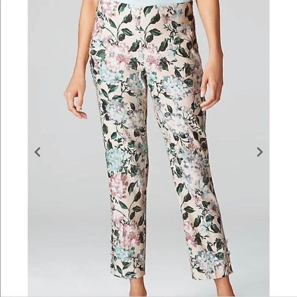 JJILL Linen Stretch Ankle Pants NWT